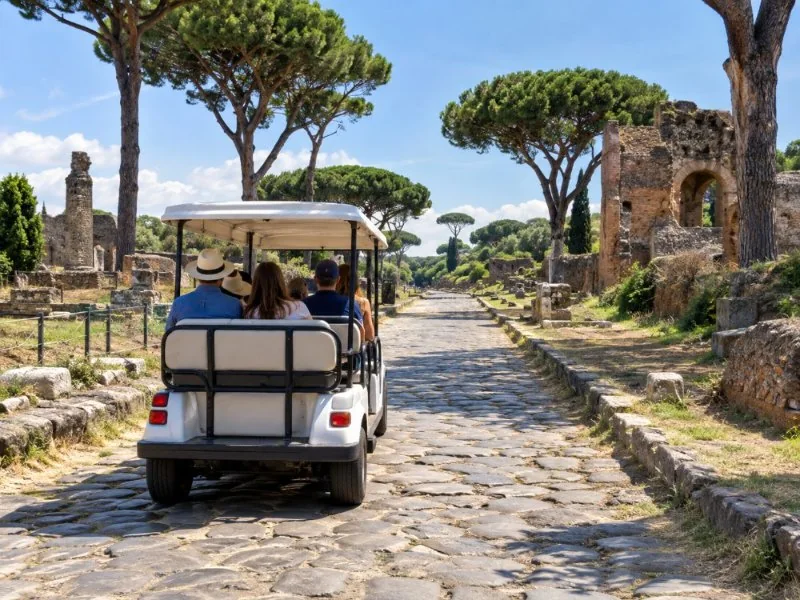 Via Appia Antica · Golfcart & Katakomben